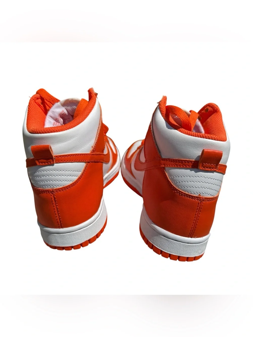 Nike Dunk High Syracuse Women’s 7.5 Orange White Leather Sneakers 6Y Retro